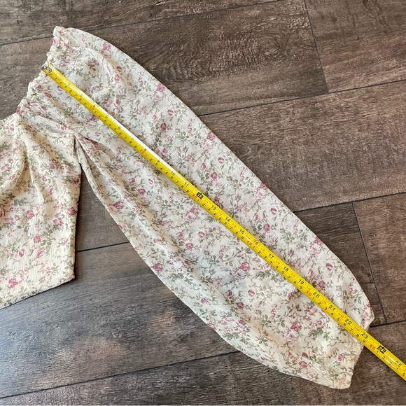 Floral chiffon sweetheart top - Picture 6 of 9